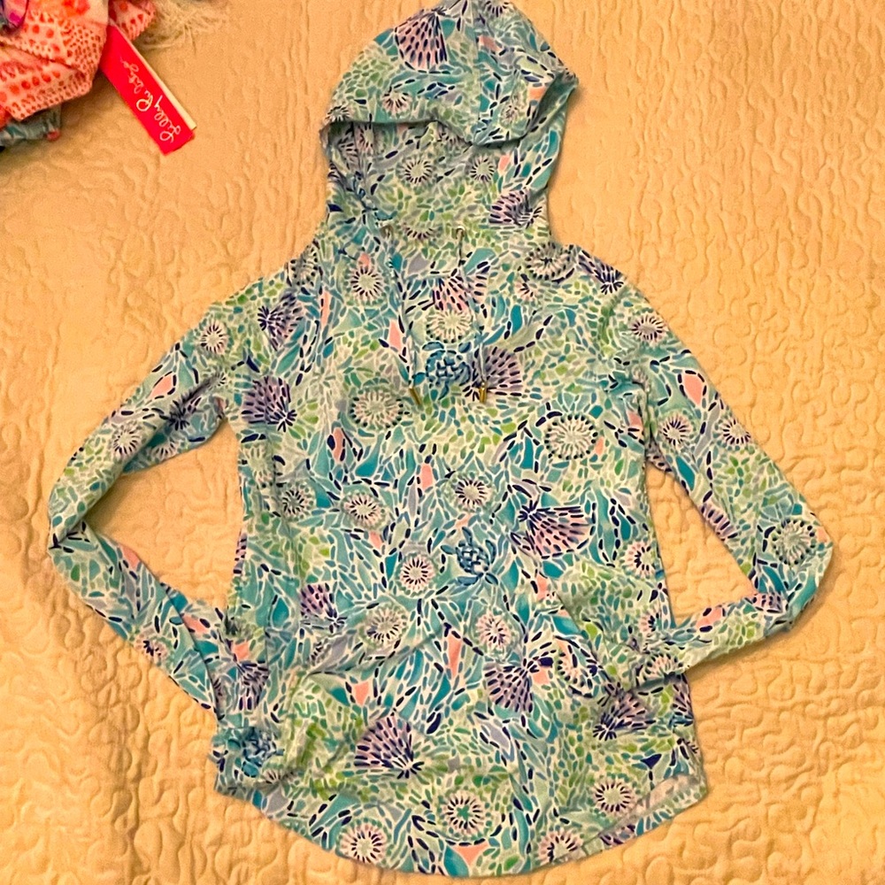 Lilly Pulitzer hoodie Blue Ibiza Open Water Chilly Lilly